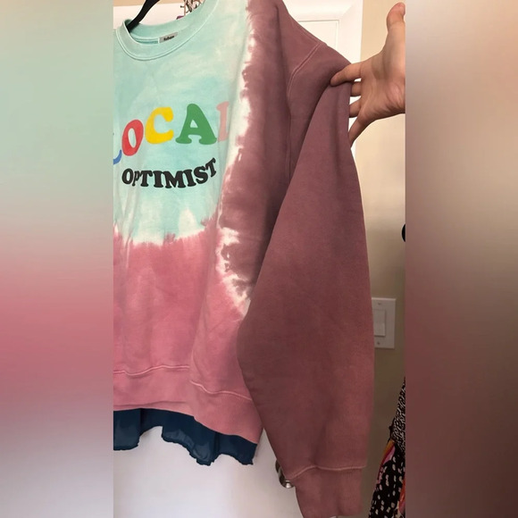 NWOT MadHappy Local Optimist Tie Dye Crewneck Sweatshirt Size Medium - Picture 4 of 8